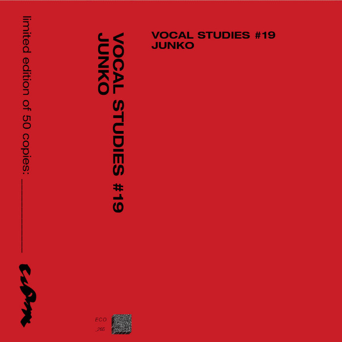 Junko – Vocal Studies #19 (Tape) – Soundohm